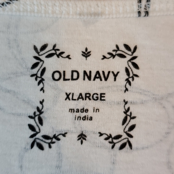 Old Navy circles graphic 3/4 sleeve tee XL - Picture 6 of 7